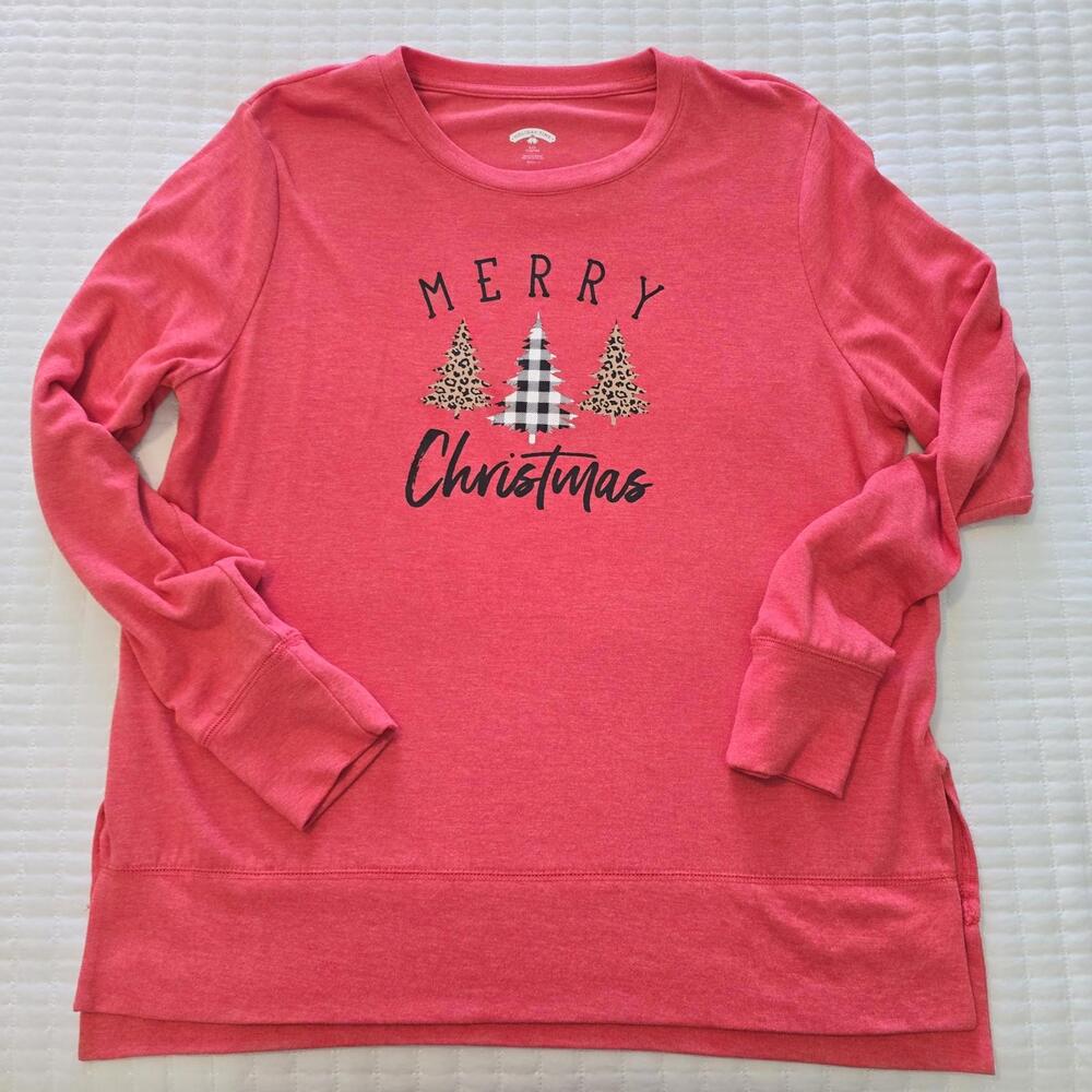 Soft Christmas Tee Womens L 12/14